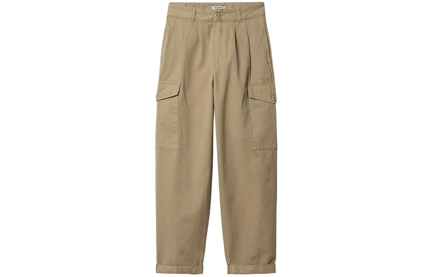 Carhartt wip Collins shim ko'krak nishoni naqshli katta cho'ntakli fermuarli ish shimlari ayollar xaki