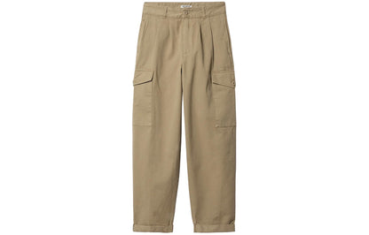 Carhartt wip Collins shim ko'krak nishoni naqshli katta cho'ntakli fermuarli ish shimlari ayollar xaki