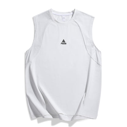 Paddy Julia tekis rangli harflar engil qulay nafas oladigan ter moda yuz mos yumaloq bo'yinli yengsiz basketbol yelek erkaklar va ayollar modellari bilan