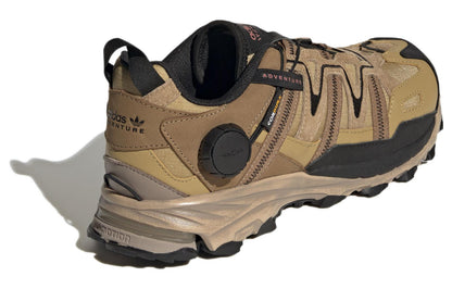 Adidas originals hyperturf gaiter outdoor functional shock absorbing slip resistant wear-resistant low top walking shoes men's and women's brown