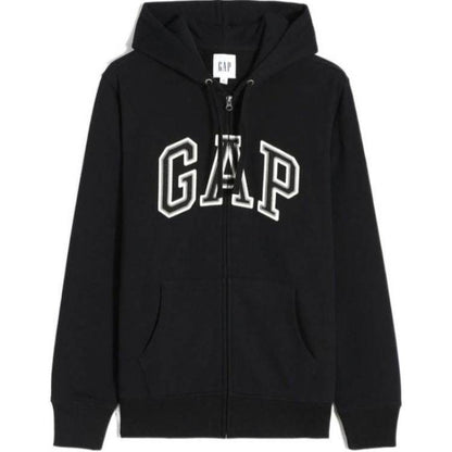 Gap буквы сплошной цвет padded капюшоном молнии с длинным рукавом толстовка унисекс - Boxette Shop