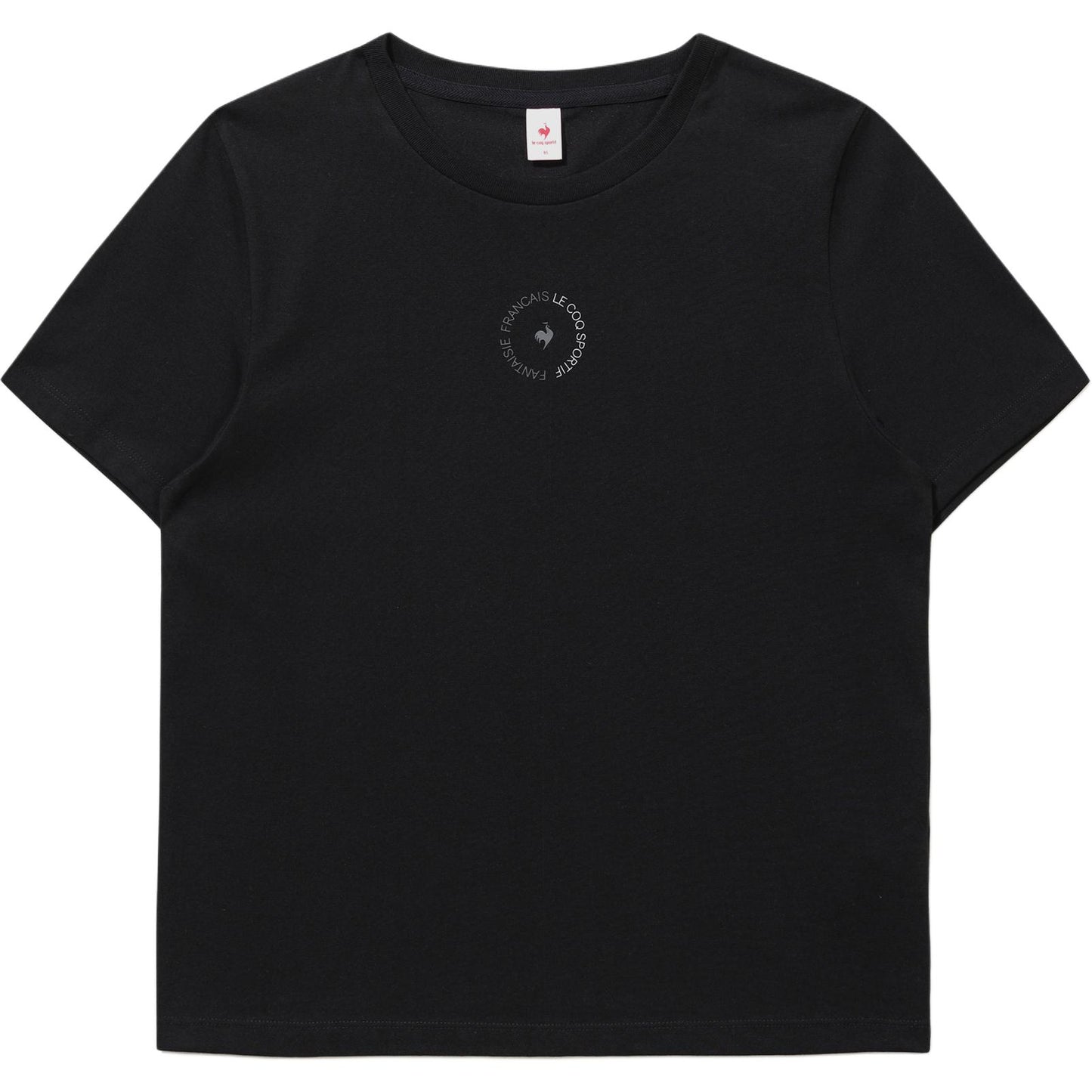 Le coq le coq sportif bosma naqshli dumaloq bo'yinli kalta yengi ayollar futbolkasi