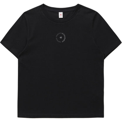 Le coq le coq sportif bosma naqshli dumaloq bo'yinli kalta yengi ayollar futbolkasi