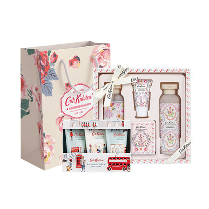 Cath kidston new wild rose gift set hydrating, cleansing & moisturising подарок подруге на день рождения