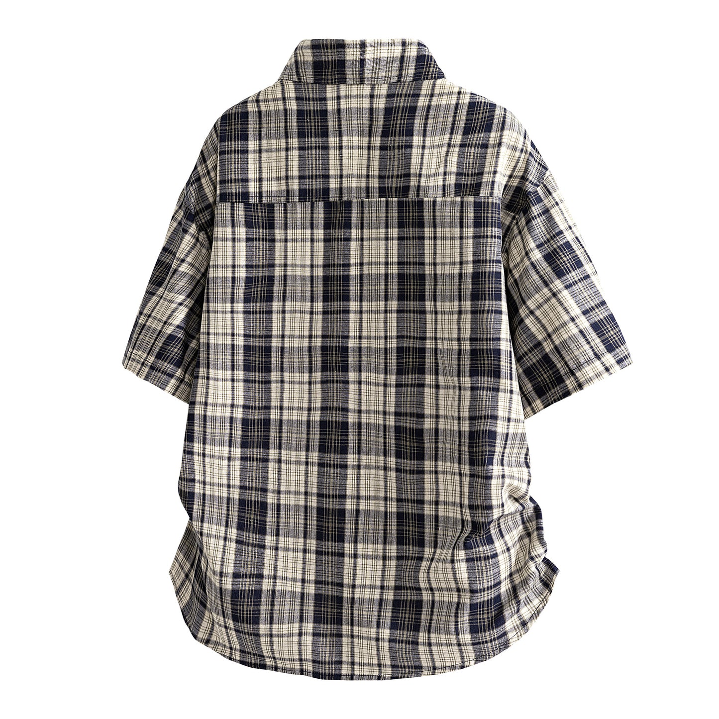 Igoi amerikalik retro yuzlik, bir xil paragrafli, erkin yupqa kesmali, yelkali, kalta yengli erkaklar va ayollar ko'ylagi