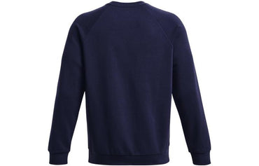 Under armour rival solid fleece crew neck training sweatshirt men's dark blue