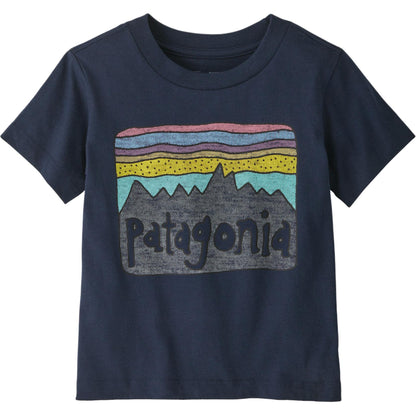 Patagonia patagonia t-shirt fitz roy skies soft simple pullover short sleeve infant & toddler