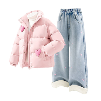 Пуховик детский Disney + брюки