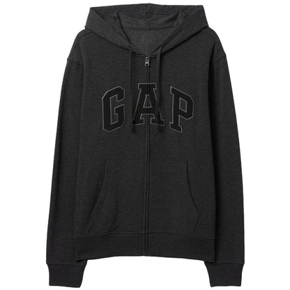 Gap буквы логотип молния капюшон свободная куртка американская версия свитер мужские и женские модели - Boxette Shop