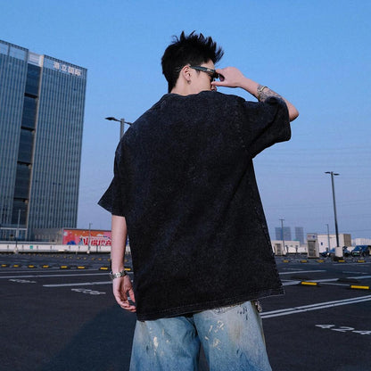 Pal ongaco qisqa yengi yuvilgan va siqilgan retro amerikacha futbolka erkaklar va ayollar uchun dazmollanadigan bokeh harflari bilan