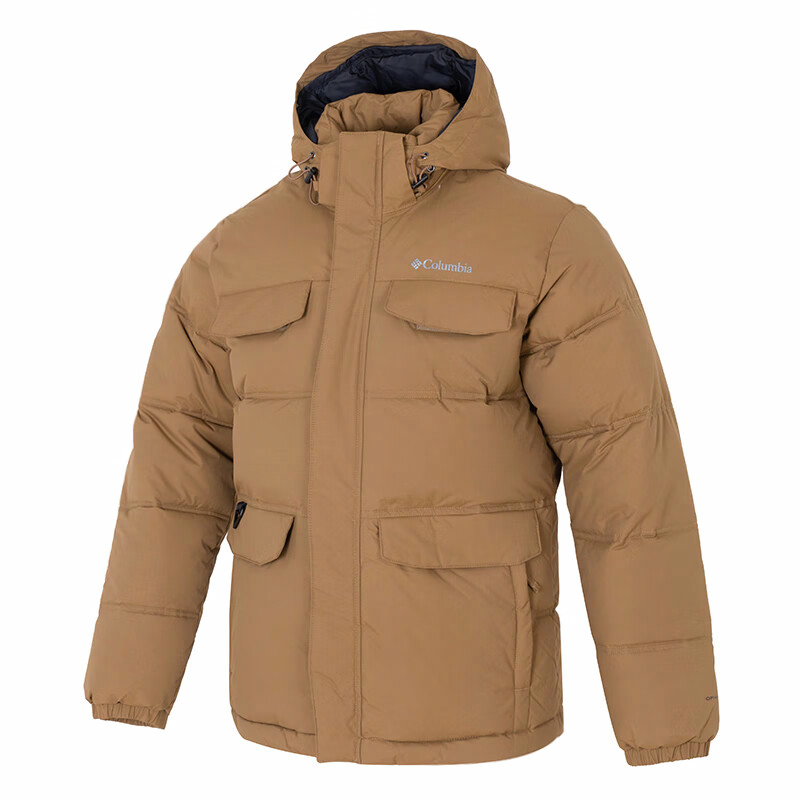Columbia columbia landroameromni-heat открытый теплый ветрозащитный капюшон рабочая одежда хлопок куртка мужская коричневый