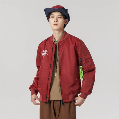 Антиофис гонконг стиль куртка с свободными широкими ногами джинсы повседневная работа поездка костюм городской новый молодежный простой и удобный с хорошим набором одежды осень и зима мужские модели - Boxette Shop