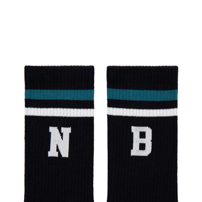 Erkaklar va ayollar uchun 1 juft qora rangdagi yangi muvozanatli patchwork oddiy nafas oladigan, o'rta buzoq paypoqlari