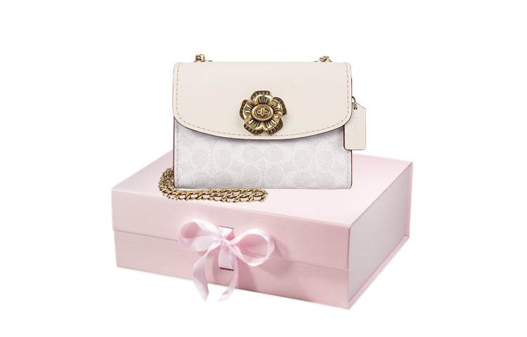 Сумка женская Coach Parker 18 Camellia Chain Strap - Boxette Shop
