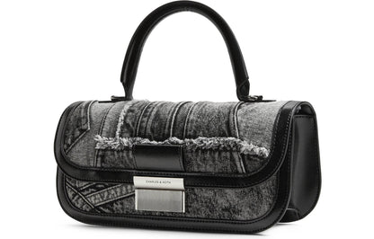 Сумка женская Charles&Keith Tannin Collection Patchwork Rectangular Flap - Boxette Shop