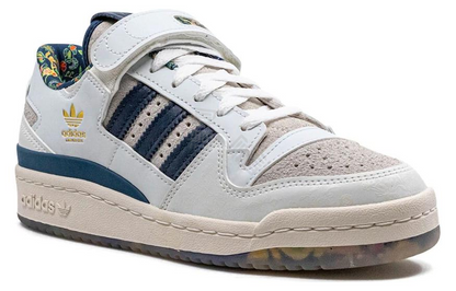 Adidas originals forum 84 сотни простых и легких амортизирующих износостойких бордшорт с низким верхом мужские бело-голубые