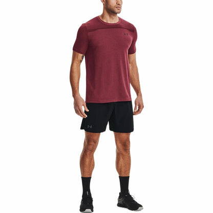 Шорты under armour woven ua elevated 2.0 logo printed solid athleisure shorts men's black