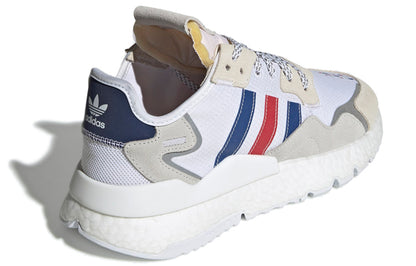 Adidas originals nite jogger mesh nylon удобные и универсальные амортизирующая и нескользящая обувь для отдыха на низком ходу мужские и женские модели красный и синий