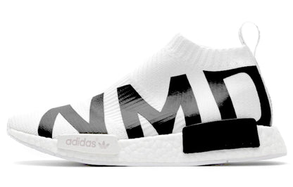 Adidas originals nmd cs1 primeknit удобные и универсальные нескользящая легкая низкопробная повседневная обувь мужские и женские модели белый