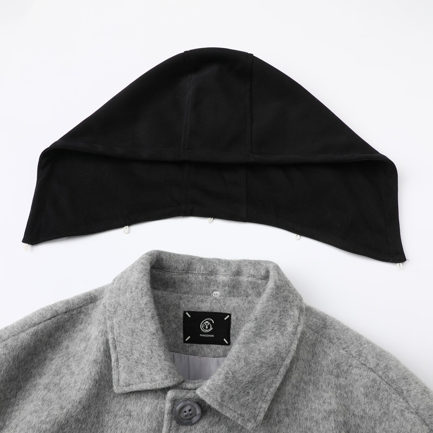 Baisheng tulki bitta ko'krakli katta yards erkaklar qishki semiz bo'sh yelkali kundalik ko'ylagi tvid palto erkaklar modellari