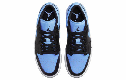 Erkaklar Jordan Air Jordan 1 past "University Blue" krossovkalari