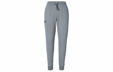 Under armour fleece mid-rise relaxed drawstring knit sweatpants men's light asphalt grey