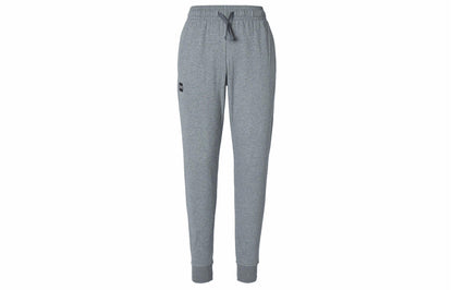 Under armour fleece mid-rise relaxed drawstring knit sweatpants men's light asphalt grey