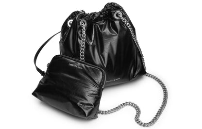 Сумка женская Charles&Keith Ck Drawstring Chain Mother Pu Bucket - Boxette Shop