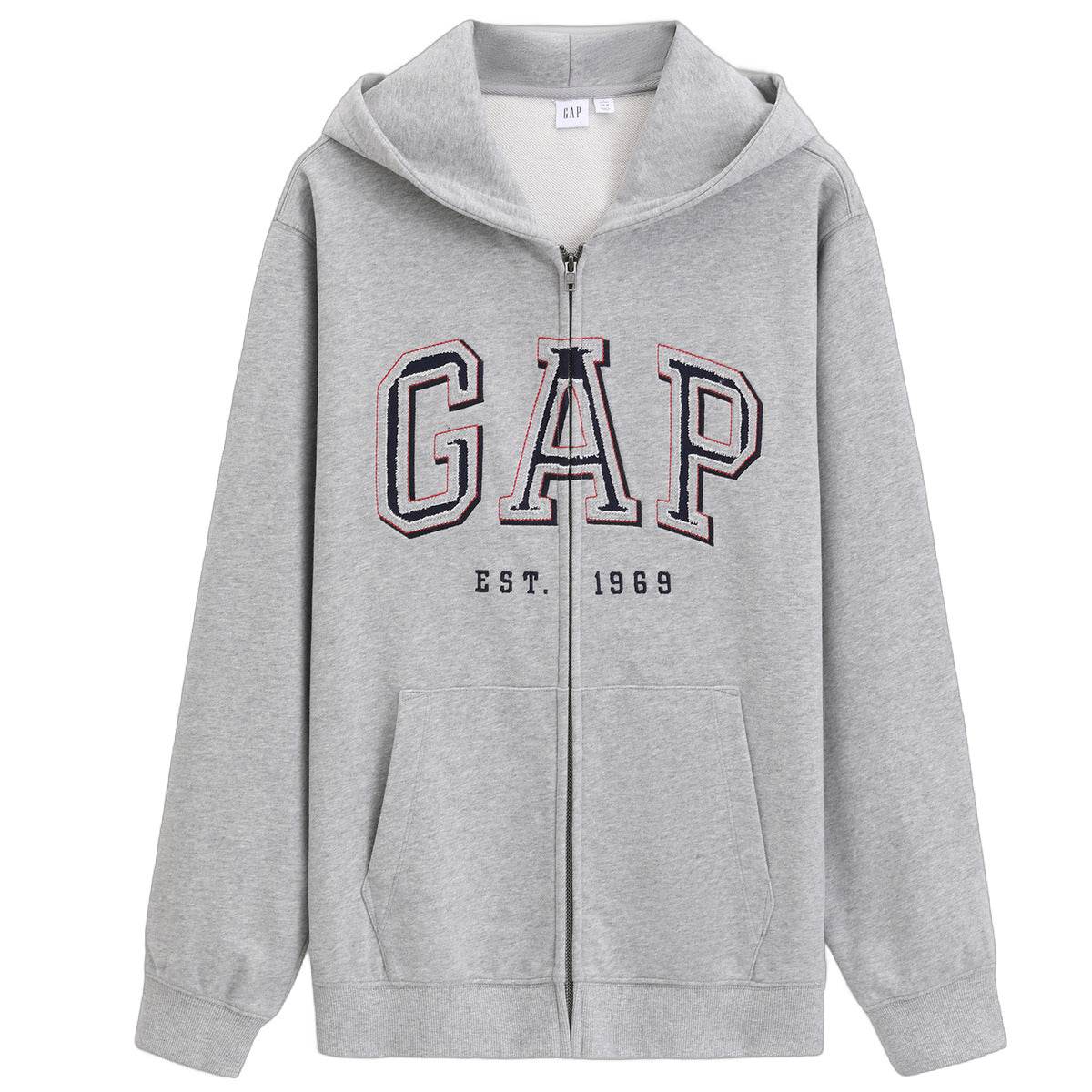 Логотип gap французская петля трикотажная молния капюшон свободная куртка весна толстовка мужские и женские модели - Boxette Shop