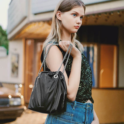 Сумка женская Charles&Keith Ck Drawstring Chain Mother Pu Bucket - Boxette Shop