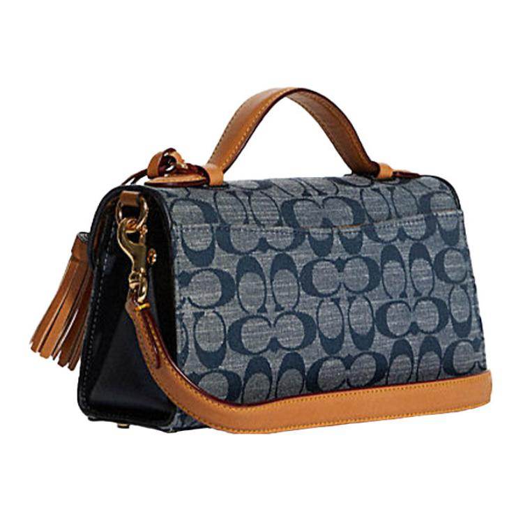 Сумка женская Coach Kleo 24 Old Flower Print Saddle - Boxette Shop