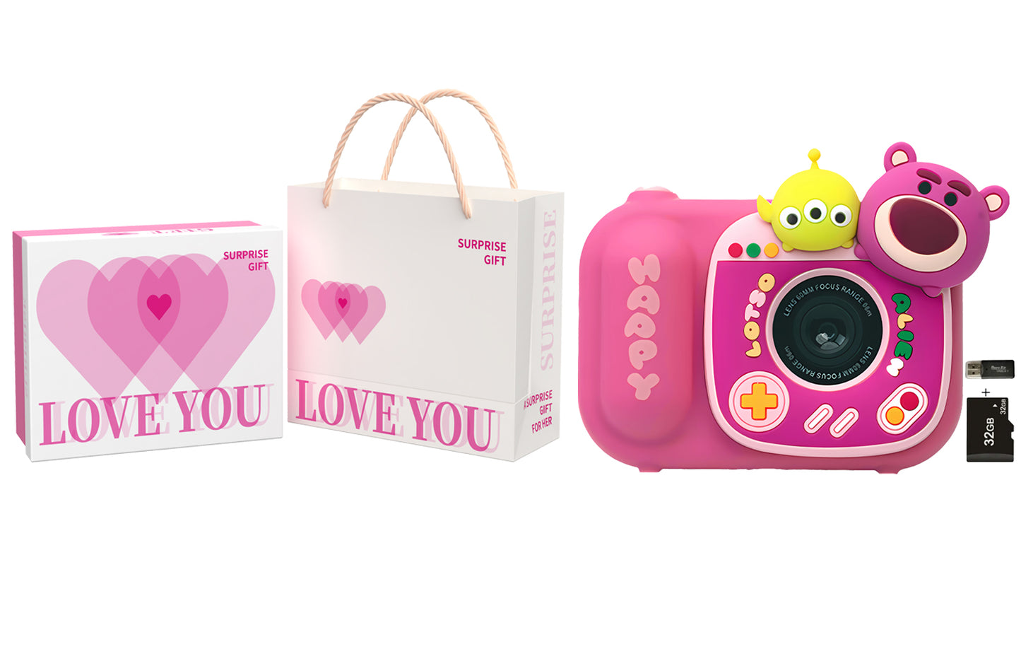 Bolalar uchun Disney Strawberry Bear CCD kamerasi