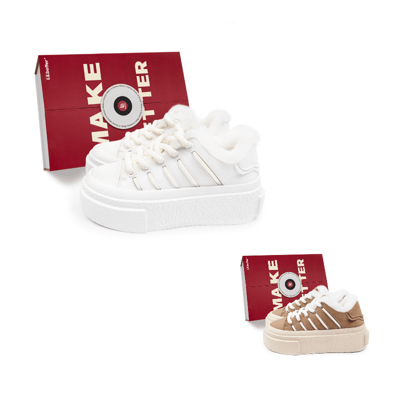 Кеды женские Lilbetter Baking Series Winter Plush - Boxette Shop