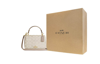 Сумка женская Coach Lysa 18 Metallic Logo Snap Button - Boxette Shop