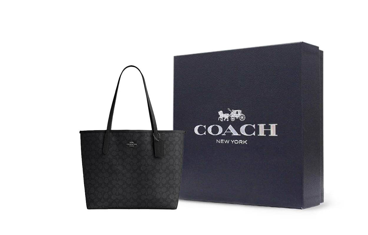 Сумка женская Coach City 33 Logo Label Magnetic Buckle - Boxette Shop