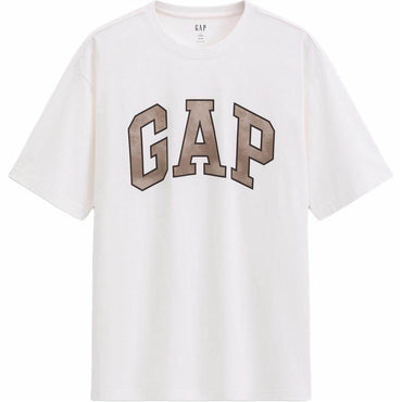 Gap офсетная печать большой логотип хлопок свободные футболки с коротким рукавом мужчины и женщины с тем же пунктом - Boxette Shop