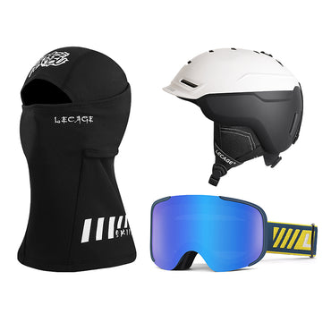 Горнолыжный шлем и очки Lecage Lecage
