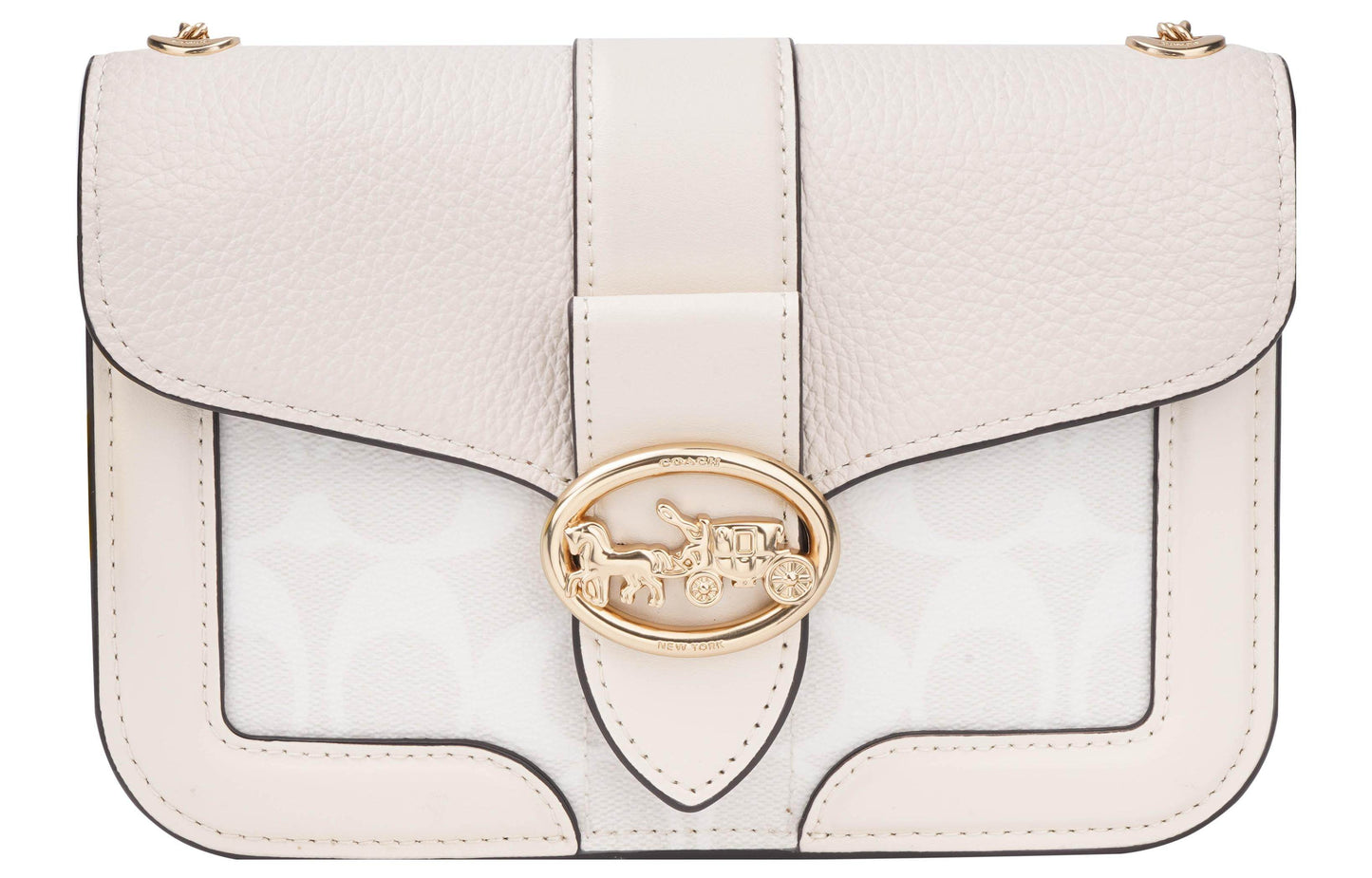 Сумка женская Coach Georgie 19 Carriage Buckle Colour Block - Boxette Shop