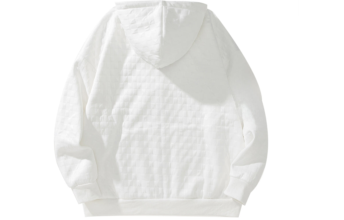 Golfkross yumshoq qalinlashgan vafli harflari bo'sh qalpoqli kardigan ko'ylagi kozok erkaklar va ayollar bir xil modellar