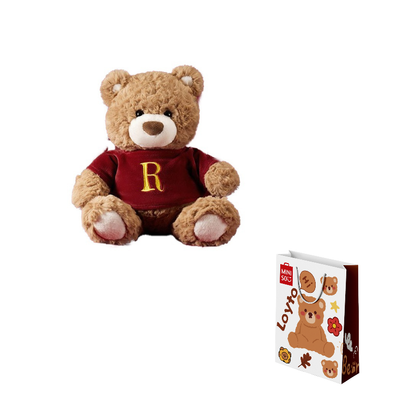 Miniso harry potter harry potter series - no.10 sweatshirt gifford bear handsome cool cute doll brown teddy bear doll plush doll 26cm high