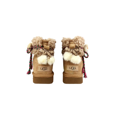 Ugg classic clear mini bnk пятнистый кот овчина милый кот элемент очаровательный весело игривый исцеление удобные мягкие классические короткие сапоги снег женские