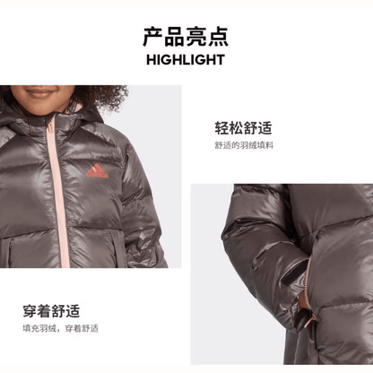 Куртка для девочек Adidas Down Brand Logo Printed Zip - Boxette Shop
