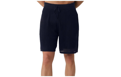 Alo yoga trikotajli tekis rangli to'rli erkaklar sport shortilari