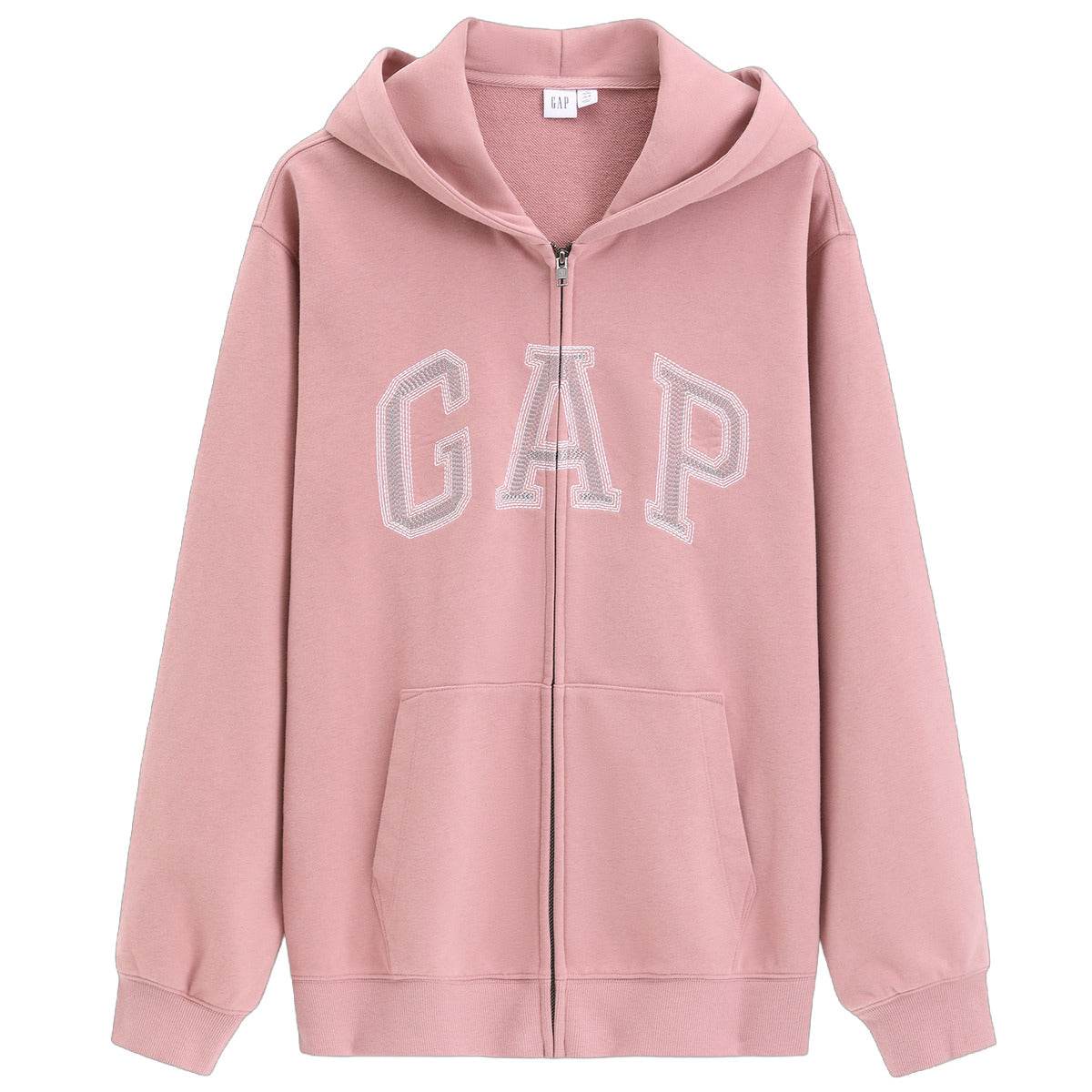Логотип gap французская петля трикотажная молния капюшон свободная куртка весна толстовка мужские и женские модели - Boxette Shop
