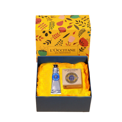 Loccitane подарочный набор кремов для рук с цветочным ароматом 3шт