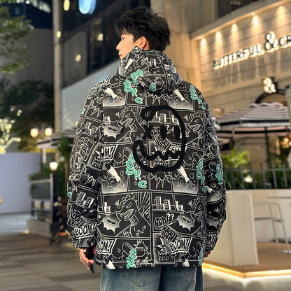 Пуховик мужской Fuerza Demon Print