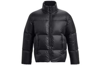 Under armour coldgear infrared solid colour stand collar training sports down jacket men's black