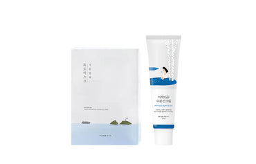 Zoen lay dokdo birch sunscreen milk 50ml + mask 18 sheets skin care combo pack hydrating skin care