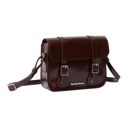 Dr.martens martin двойная пряжка с магнитной застежкой полиуретан crossbody regular унисекс пара вишнево-красный
