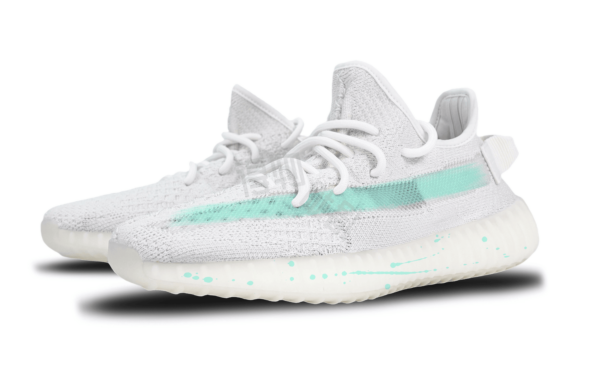 Кроссовки Adidas Originals Yeezy Boost 350 V2 Rain Han - Boxette Shop